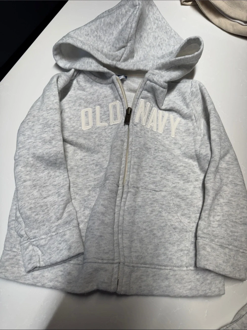 Old Navy Heather Light Gray Kids Joggers with Drawstring